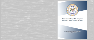 Cover image of the Spring 2025 Semiannual Report to Congress